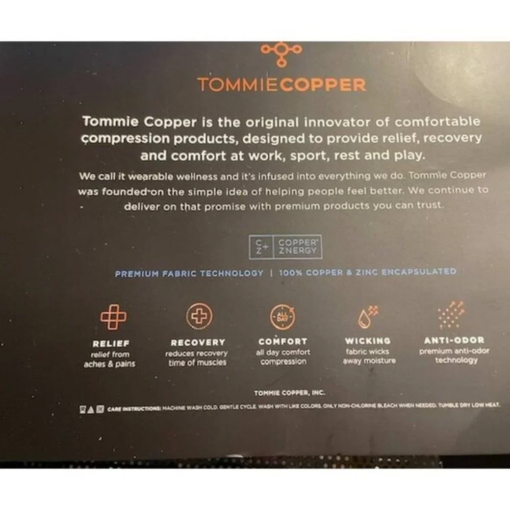 Tommie Copper Compression Unisex 3 UltraTemp & Ultraguard Ankle Socks LARGE
